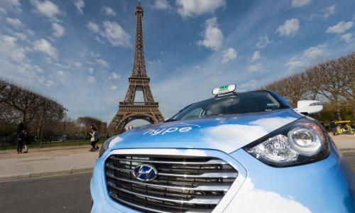 Fuel cell taxi in paris 3